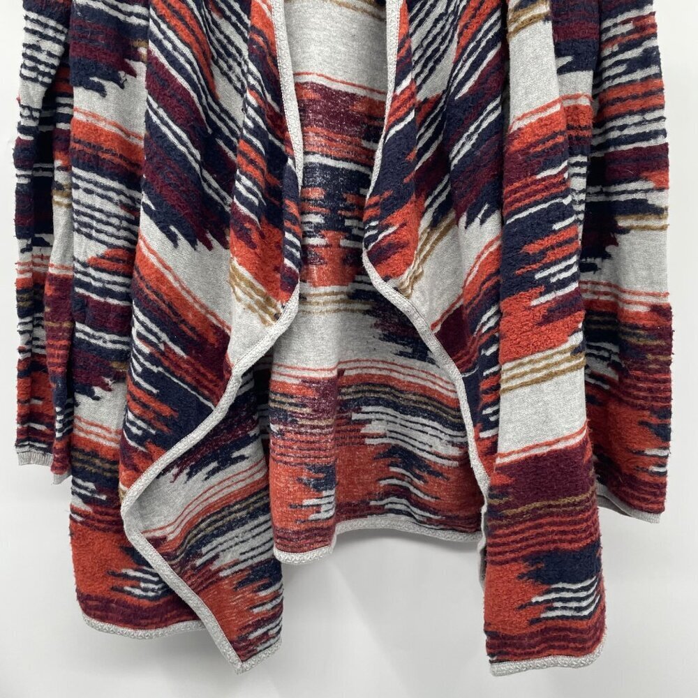 Lucky Brand Womens Open Front Cardigan Multicolor Textured Size Large - Picture 3 of 9